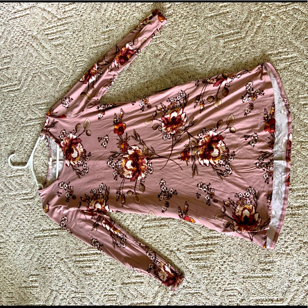 Floral Mauve Dress